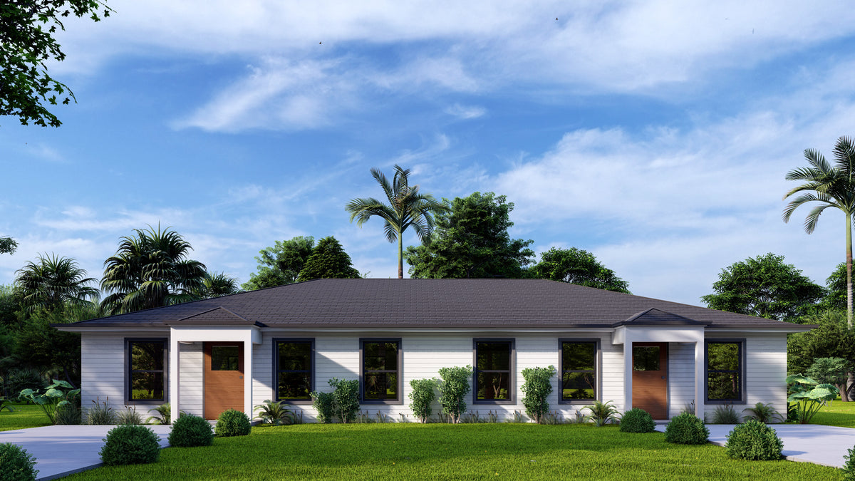 Duplex Plans Model 1047 My Florida House Plans