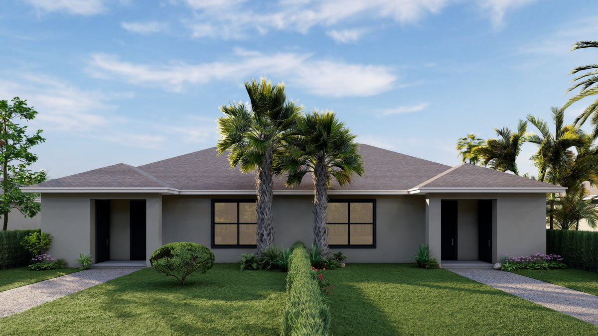 Duplex Plans Model 913 My Florida House Plans