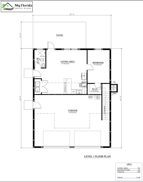 Guest House Plans Model 1298