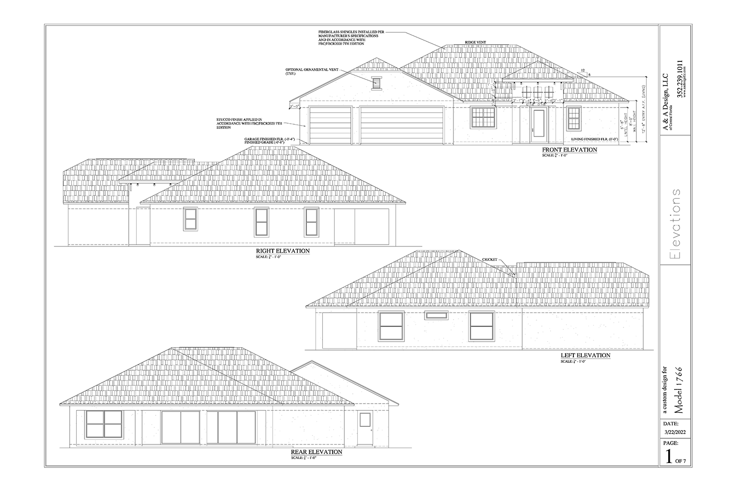 Model 1766 My Florida House Plans Model 1766 my florida house plans