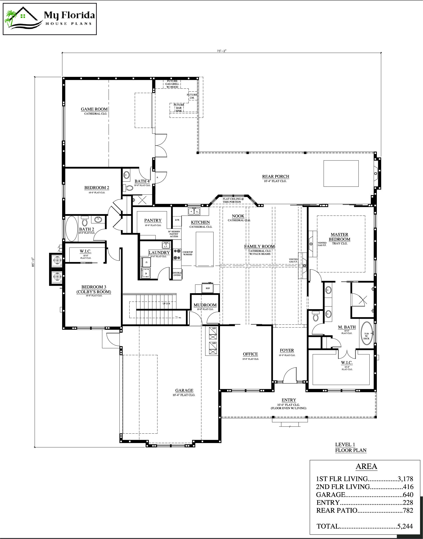 House Plans Model 3178– My Florida House Plans