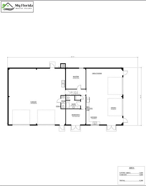 Barndominium Plans Model 1600 #2