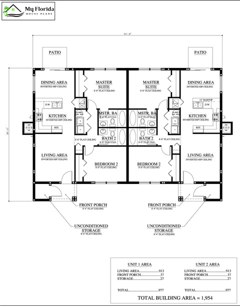 Duplex Plans Model 913